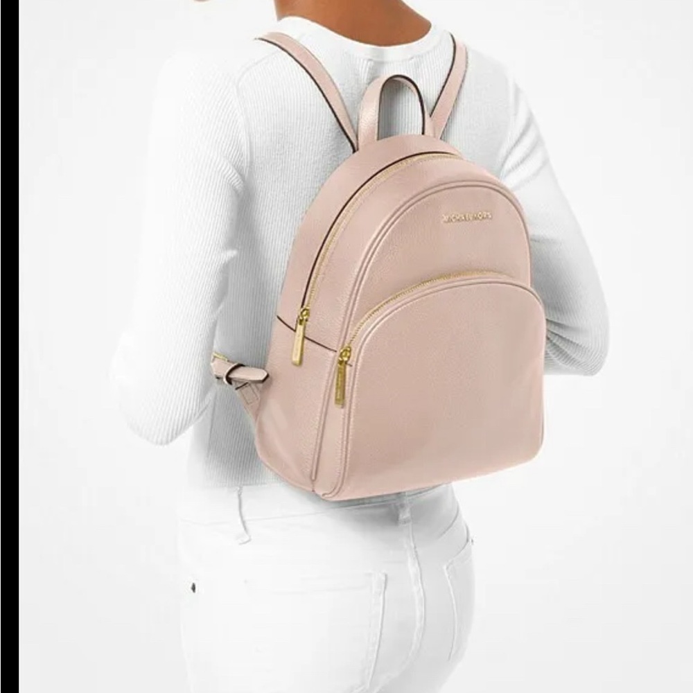 Michael Kors soft pink Abbey backpack